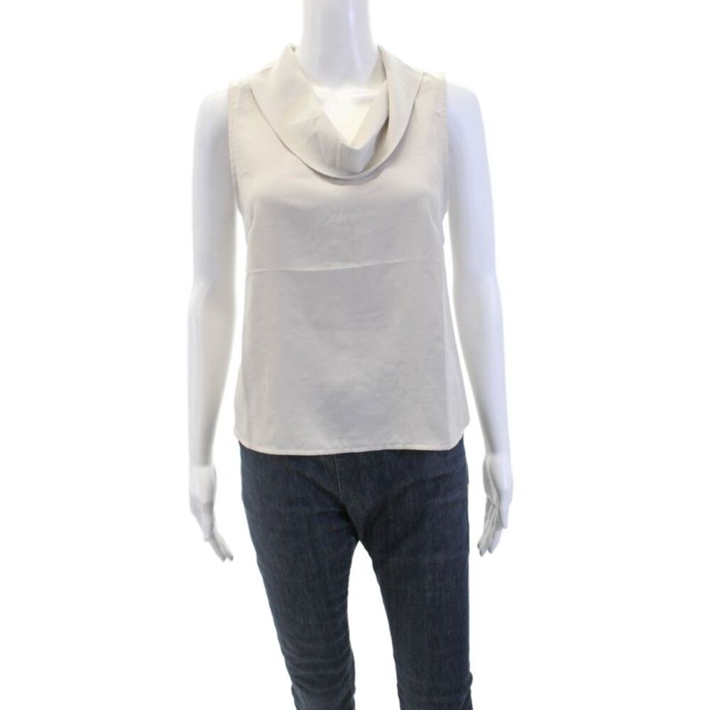 Love, Bonito Womens Sleeveless Folded Cowl Neck Sleeveless Blouse Gray Size 6